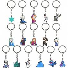 Disney Frozen Soft Rubber Keychain Elsa Anna Olaf PVC Figurine Backpack Charm Small Gift - A - View 6