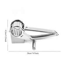 1pc Of Stainless Steel Cheese Grater - Manual Rotary Cheese Shredder, Versatile Kitchen For Home And Restaurant Applications. - Multicolor - View 9