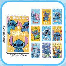 Disney 10pcs Cartoon Stitch Memo Pads, Lilo & Stitch Style, Suitable For School And Office Supplies, Multi-Functional Notebook, Planner, Perfect Party Gift, Holiday Gift For Fans. - Multicolor - View 3