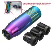 1 buah Tombol Tuas Persneling Paduan Aluminium Universal 8,5CM/3,35 inci Tombol Tuas Persneling Logam Pelangi Pengganti Modifikasi Kepala Tuas Persneling Mobil Tombol Tuas Persneling Logam - A - View 10