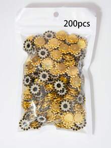 50/100/200顆/組 13.8mm 水鑽珠，時尚多色水鑽裝飾珠，適用於手工藝製作，多色向日葵、雙色水鑽向日葵、手工縫製向日葵，DIY手工水鑽花朵 - 13.8mm太陽花 - 查看 20