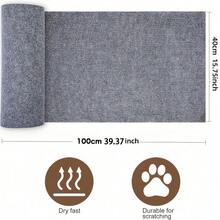 100cm*40cm Self-Adhesive Cat Scratching Pad Roll, DIY Cuttable Cat Scratching Carpet Mat, For Sofa Furniture Protection, Cat Tree And Scratching Post Replacement Pad - one-size - View 9