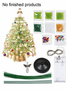 DIY Christmas Tree Jewelry Making Kit, Charms Supplies With Beads, Pendants & Craft Decor For Bracelet Making, Keychain Making Supplies - Charms - View 11