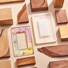 12pcs Light Switch Cover Silicone Mold Set (Mold & Mica Powder Set Combination), Standard Light Switch Cover Socket Resin Mold, DIY Switch Cover, Socket Bottom, Home Decor, Fun Home Decor, Atmospheric, Cute, Casual Life, Creative Gift - Multicolor - View 5