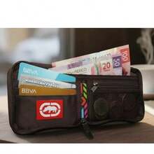 Cartera Ecko Unltd. Original | Billetera de Tela con Cierre y Múltiples Compartimentos.   Poliéster    Cartera/Billetera  2026 - Negro - Ver 5