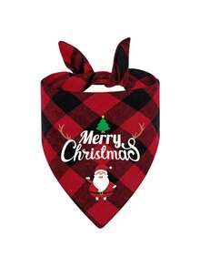 2pcs Christmas Pet Bandanas, Merry Christmas Dog Cat Triangle Scarves, Adjustable Soft Pet Neckers, Holiday Christmas Costume Accessories Suitable For All Breeds Of Puppies And Kittens - Multicolor - View 14