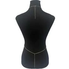 1pc Thin Chain Layered Body Chain, Skin-Friendly Material, Solid Color Body Chain For Women's Camisole Dress, Niche Slimming Body Jewelry - Multicolor - View 3