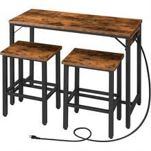 Folding Tables & Chairs - Brown - View 1