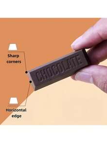 Chocolate Eraser 3-Color Set, Soft Dust-Collecting, Art Drawing, Writing Office, Cute Creative Stationery, Clean Erasure With Less Residue - Multicolor - View 5