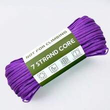 Tali Paracord Poliester Kekuatan Tinggi 30m/Inti 7 Untai 1181,1 Inci, Tali 4mm, Kekuatan Tarik 249,48KG, Cocok Untuk Kerajinan DIY, Berkemah, Pakaian, Dekorasi (Tidak Cocok Untuk Terjun Payung Dan Olahraga Ekstrem Lainnya) (Tersedia Dalam Set) - Putih - View 19