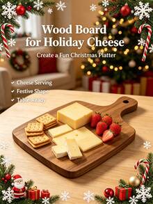 1 buah Talenan Kayu/Talenan Keju/Papan Cincang, Aksesori Dekorasi Dapur, Nampan Keju Kayu, Dekorasi Rumah Musim Gugur, Peralatan Dapur, Cocok untuk Natal - View 5