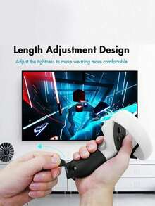 بطانية حماية لوحدة تحكم Quest2، بطانية قبضة سيليكون مانع للانزلاق لوحدة تحكم VR، كم مقبض لوحدة تحكم Quest2، إكسسوار حزام معصم مانع للسقوط والارتطام - مشاهدة 8