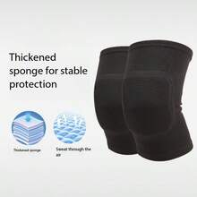 1 Pair Outdoor Sports Foam Knee Pads, Dance Basketball Skateboard Protective Gear, Knee Protection Against Impact - Multicolor - View 3