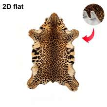1pc Faux Leopard Print Fur Blanket, Soft & Warm Flannel Throw Blanket For Bed, Sofa, Home Use - Multicolor - View 6