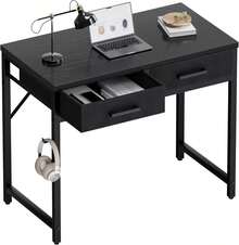 Roller Computer Table - Negro - View 1