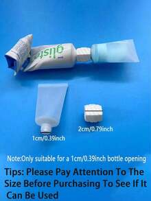 6pcs Plastic Toothpaste & Facial Cleanser Dispenser Adapter And Bottle Set, Travel Toiletry Set, Convenient Home Dispensing Accessories, Cosmetic Tube Dispensing Tool Set, Portable Toothpaste & Facial Cleanser Dispensing Travel Set - Multicolor - View 4