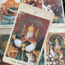 太陽王國塔羅牌 78張神諭卡套裝，宇宙洞察與占卜英文版桌上遊戲 - 查看 3