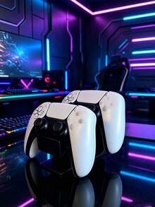 2合1遊戲控制器與耳機支架，通用桌面遊戲手柄收納架，相容 Switch，省空間電競桌面收納器，玩家配件 - 彩色 - 查看 3