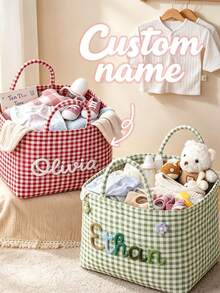 Customized Text Easter Basket, Personalized Easter Basket, Customized Bunny Basket,Easter Holiday Decor, Personalized Easter Basket With Name, Letter Combination Basket, Customized Rabbit Basket - Multicolor - View 5
