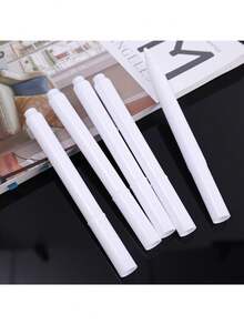 White Liquid Chalk Marker, Quick Dry And Easy To Erase, Suitable For Blackboard, Glass, Window, For Ages 14+, Office Stationery - Multicolor - View 7