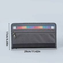 A6 Expanding File Folder With Zipper And Labels, 13 Pockets Accordion Organizer, Receipt Check Bill Document Storage Wallet - One Size Fits All - View 9