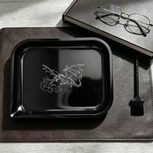 Cabin puff 2pcs Smoking Accessories, Includes 1 Tray, 1 Brush, Multiple Fun Printed Designs, Excellent Rolling Tools, Ideal Holiday Gift - Print - View 7
