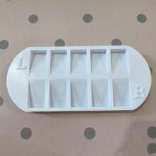 1pc Press-On Nail Storage Box; Available In Five Colors; Features 10 Compartments; An Essential Tool For Nail Technicians; Nail Art Supplies And Accessories. - Multicolor - View 10