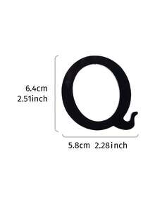 1 pcs Alfabet Bahasa Inggris Dekorasi Kerajinan Hitam DIY Dekorasi Rumah - Hitam - View 16