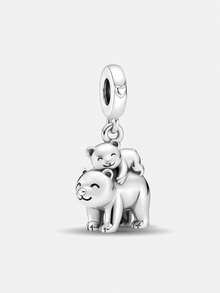 1 Fashionable Parent-Child Koala Pendant, Used For DIY Making Bracelets, Necklaces, And Other Jewelry, Is The Perfect Gift For Women - Silver - View 18