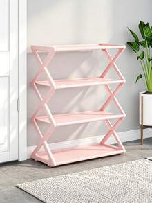 Easy To Assemble Foldable Multi-Tier Shoe Rack, Perfect For Narrow Entryway Or Hallway Spaces In Compact Homes. High Weight Capacity And Space-Saving Design, Featuring Non-Woven Fabric Shelves And Metal Tube Frame. - Multicolor - View 13