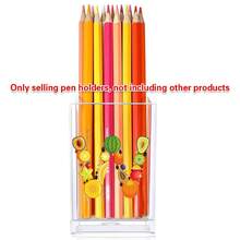Acrylic Makeup Brush Storage Case Pen Holder Desktop Office Pen Box Study Stationery Organizer Box Dressing Table Storage Brush Holder Suitable For Home School Office Holiday Gift Initial Name 26 Letters Pattern - Transparent - View 25