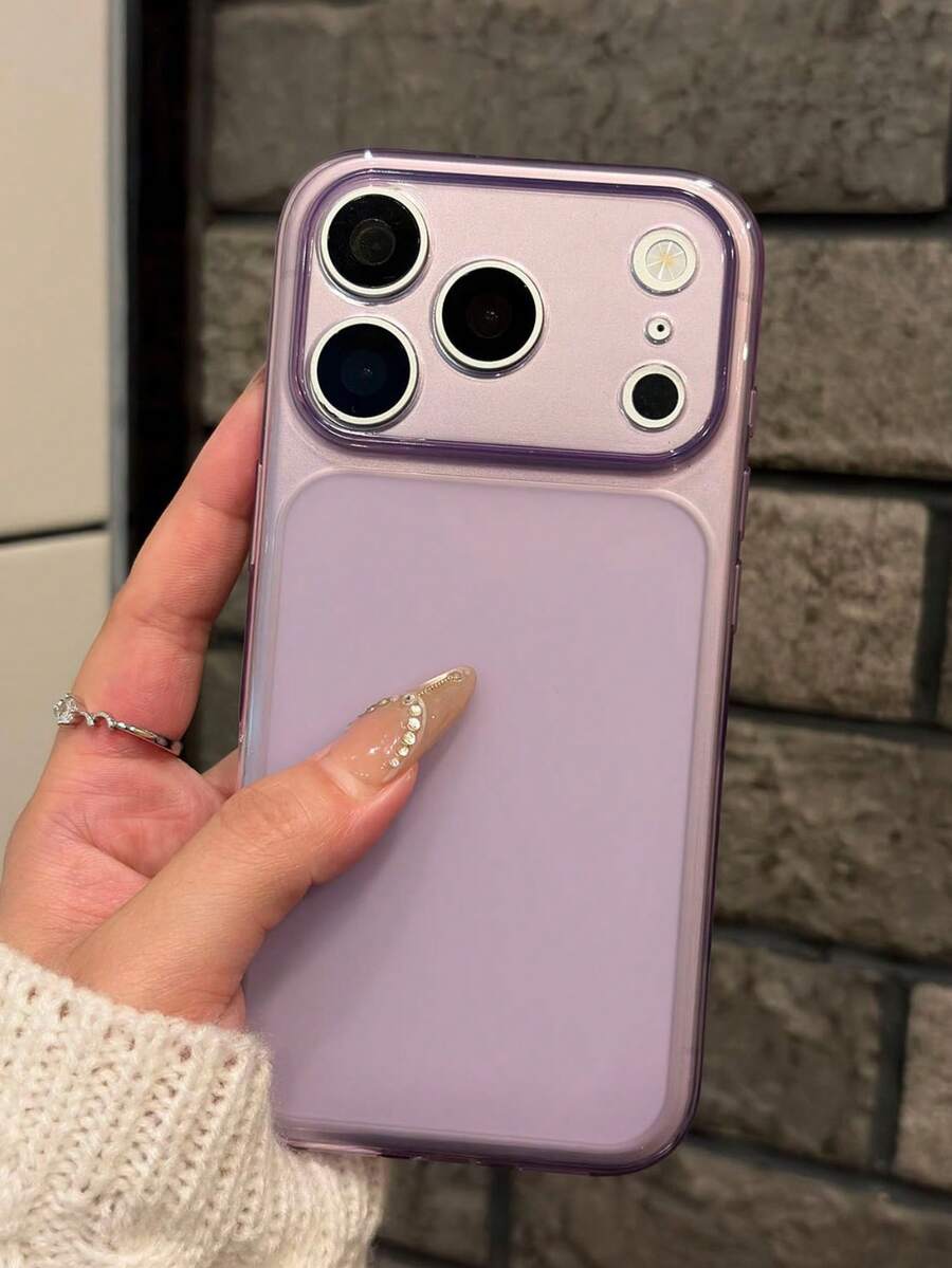 極簡透明亮面相機保護手機殼，相容 iPhone 18 Pro Max 17 ProMax 17Pro 17 Air 16 ProMax 15 14 13 Pro Max，磨砂透明背蓋