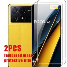 2pcs High Definition Curved Tempered Glass Screen Protector Compatible With Xiaomi Poco F8 Ultra/F8 Pro/F7 Ultra/F7 Pro/F7/M8 Pro/M8/M7 Pro/X6 Pro/X6/C85/C75/C65, Sensitive Fingerprint Unlock, Anti-Drop, Anti-Scratch, Wear-Resistant, Auto-Exhaust, Bubble-Free - Clear - View 24