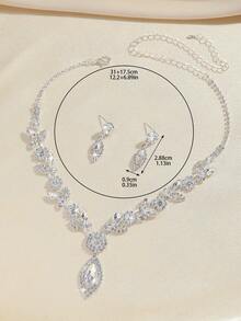 Colorful Zirconia Jewelry Set, Exquisite And Versatile - Exquisite Necklace Set - View 7