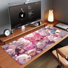 1pc Mouse Pad: Durable Large Non-Slip Rubber Washable Desk Mat Multi-Functional For Gaming/Office/Home Perfect Holiday Gift - View 3