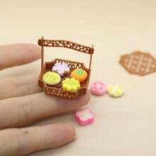 Set Model Keranjang Kue Miniatur Gaya Kuno, Ornamen Diorama Makanan Penutup Cina, Properti Dekorasi Tata Letak Adegan Retro, Aksesori Pendamping Pemotretan Kreatif - MultiWarna - View 3