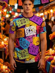 Men Loungewear Tops - Multicolor - View 1