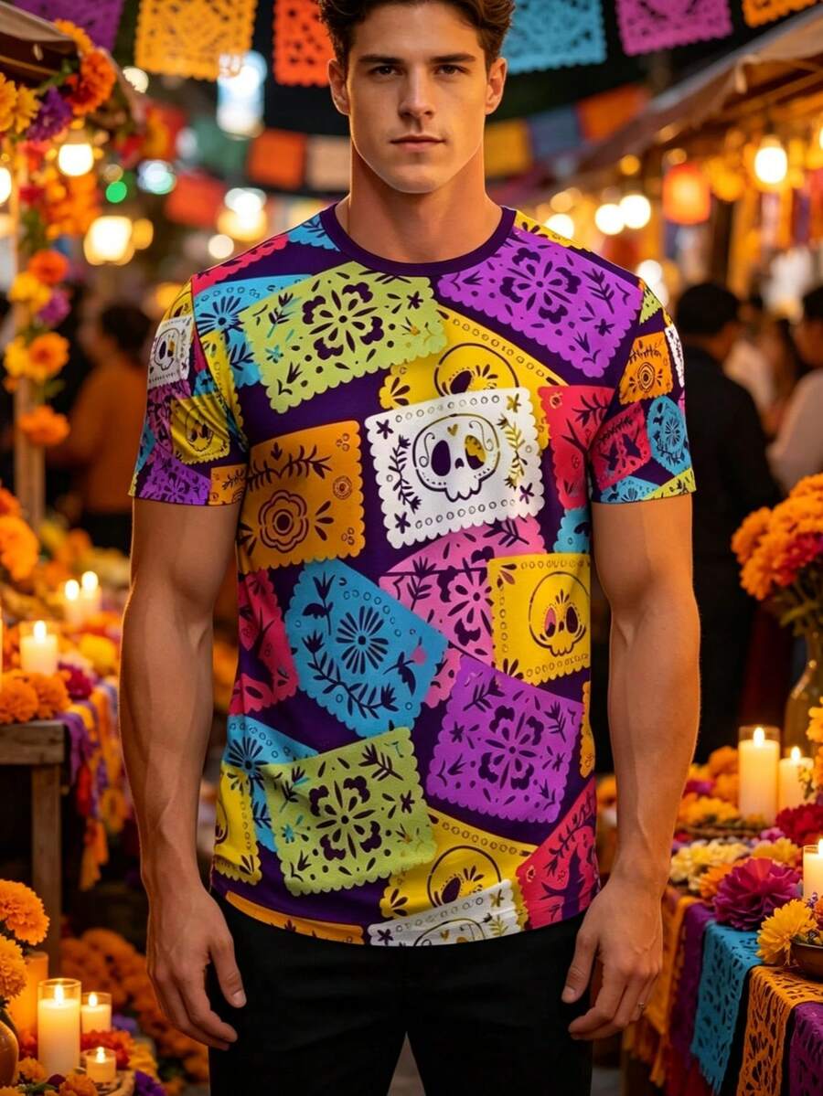 Men Loungewear Tops - Multicolor - View 1