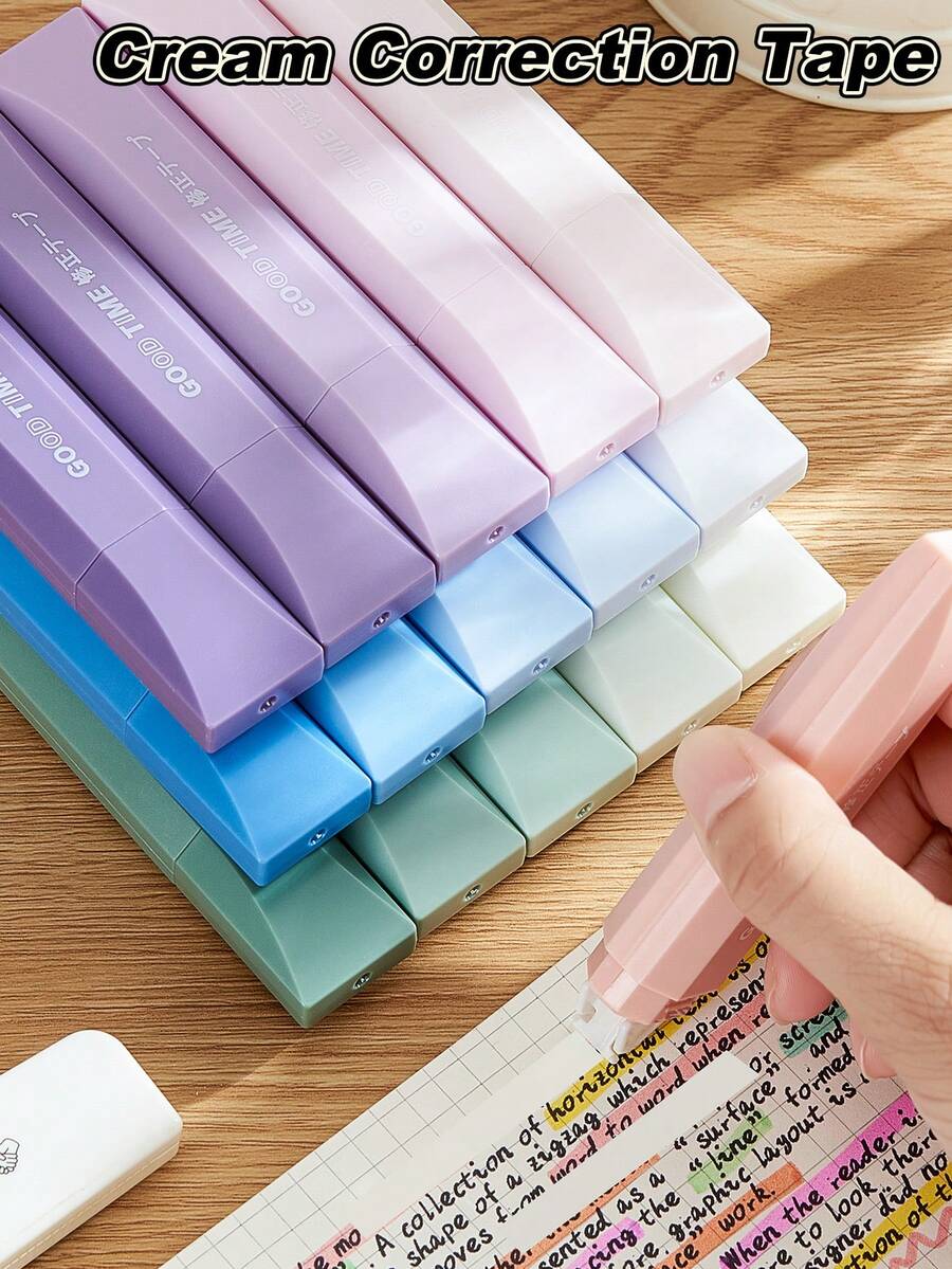 20/10/5 Pcs Pita Koreksi Halus Berkesinambungan, Warna Gradien, Warna Kertas Asli, Tidak Mudah Putus, Cepat Kering, Untuk Pelajar, Kantor, Sekolah, Kembali ke Sekolah, Ujian - MultiWarna - View 1