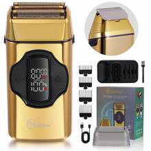 Hatteker 1 bộ máy cạo râu và tông đơ tóc điện 2 trong 1 cho nam, dao cạo điện điều chỉnh nhiều tốc độ - Nhiều màu - Xem 10