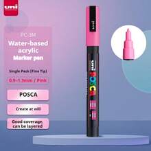 UNI NEW PACKAGE Paint Marker Pen Set And Single PC-3M 0.9-1.3mm Water Based Colors Permanent Acrylic Pen Graffiti Art Supplies Back To School - 3M 0.9-1.3MM - View 23