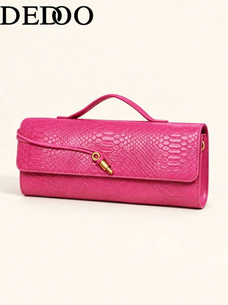 Dedoo Handbag Envelope High-End New European And American Fashion Crocodile Pattern Handheld Evening Bag Shoulder Bag Crossbody Bag