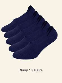 1/5/10 Pasang Kaos Kaki Pendek Pria Ukuran Besar, Kaos Kaki Pendek Anti Selip dengan Gel Anti Selip di Tumit, Cocok untuk Olahraga atau Pemakaian Sehari-hari - MultiWarna - View 20