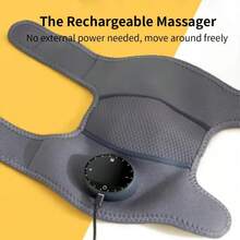 USB Rechargeable Knee And Shoulder Massager - Heating And Vibration Functions, Suitable For Joints, Legs And Shoulders - Odorless Plastic - View 9