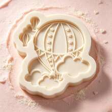 Hot Air Balloon Cloud Silicone Mold Non-Stick Fondant Candy Chocolate Baking Tool For Cake Decoration DIY,Candy Sugar Cupcake Topper, Soap, Candle - Light Grey - View 6