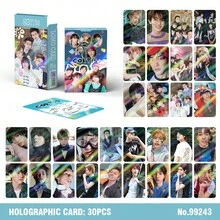 (30Pcs/Set) Laser Card COR TIS Total Chain New Album GREENGREEN KPOP Merchandise LOMO Photocard, Photo Cards, Arirang, BTS21 Accessories, Bangtan, Photo Card, Photocard - A - View 2