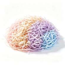1 Package 100g Colorful Raffia Shredded Paper Filler For Chicken Nest, Wedding Gifts, Candy Boxes, Gift Packaging Mother's Day Graduation - Raffia - View 10