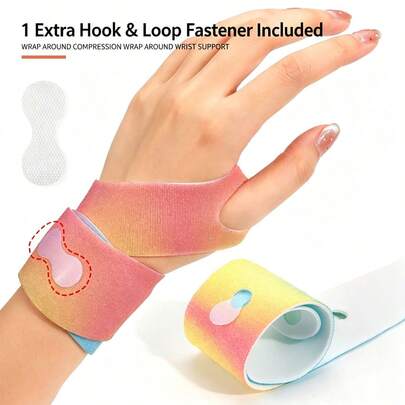 1pc Color Wrist Band, Elastic Adjustable Wrist Band For Sports, Running, Basketball, And Lightweight Elastic Band For Ankle Protection, Suitable For Play Badminton, Tennis And Other Outdoor Sports