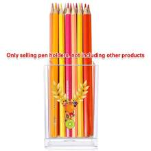 Acrylic Makeup Brush Storage Case Pen Holder Desktop Office Pen Box Study Stationery Organizer Box Dressing Table Storage Brush Holder Suitable For Home School Office Holiday Gift Initial Name 26 Letters Pattern - Transparent - View 29