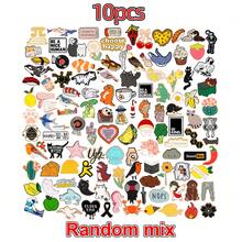 10/20/30/40/50/60/70/80/90/100pcs Assorted Creative Random Brooches, Rich Styles And Wide Range Of Themes, Exquisite Craftsmanship, Small And Adorable, Perfect For Decorating Shirts, Coats, Scarves And Collars, Adding Charm To Outfits And Enhancing Atmosphere, Great Gift Choice - Multicolor - View 9